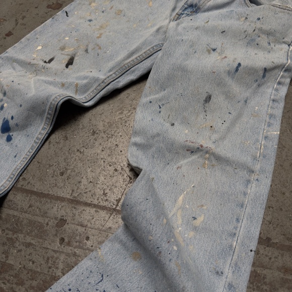 VTG Levi's Ultraworn Distressed Paint Vintage Jeans Y2K 31 X 30 - Picture 3 of 7